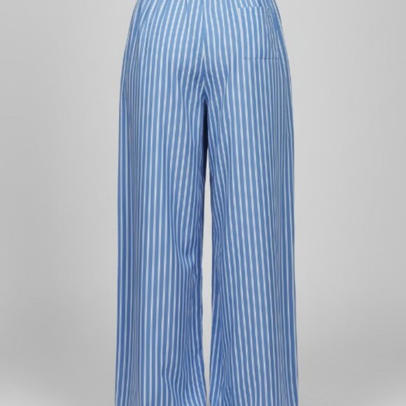 MISSGUIDED Buttoned Striped Wide Leg Pajama Pants Office Wear S - Picture 8 of 14